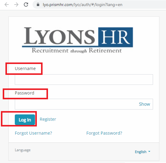 Lyons HR Employee Login