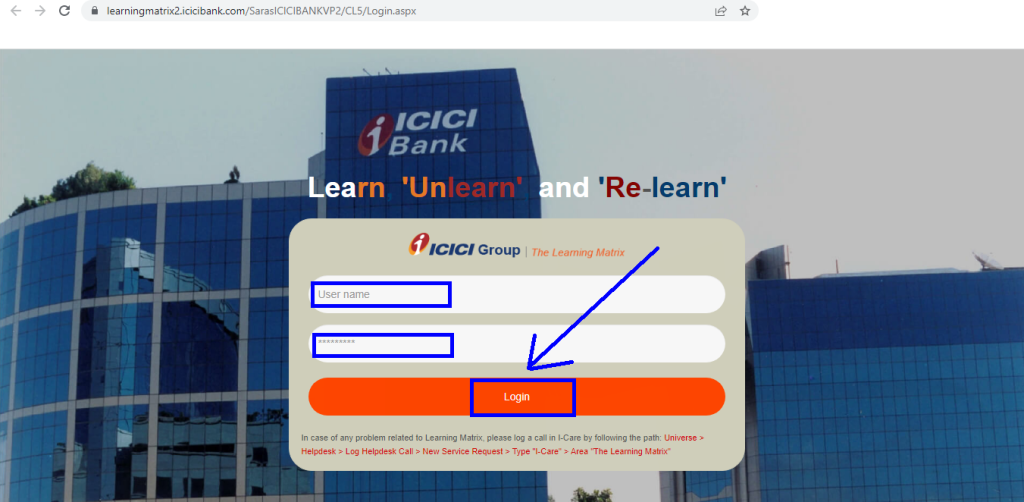 ICICI Learning Matrix Employee