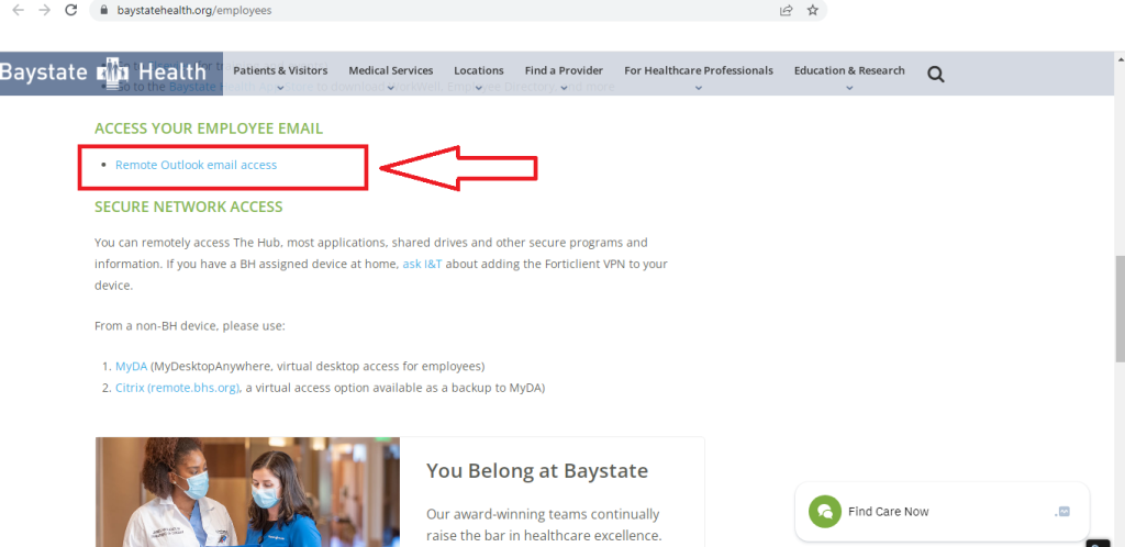 Baystate Employee Email Login