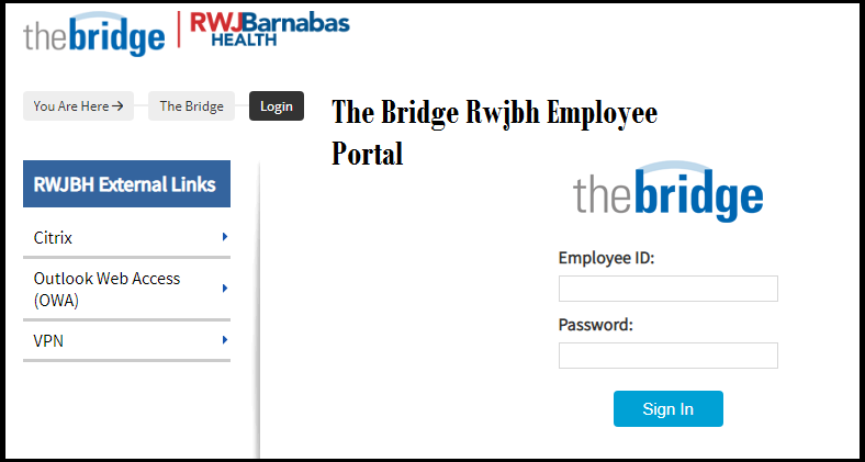 The Bridge Rwjbh Employee